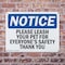 Signmission Please Leash Your Pet For Everyone's Safety, 10 in W x Rectangle, Plastic OS-2PACK-NS-P-710-L-17502 - alternate 3